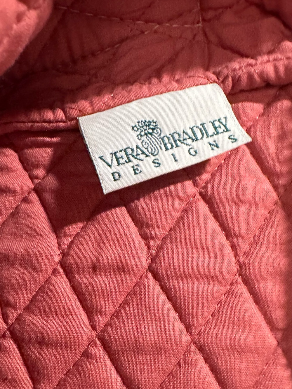 Vtg Vera Bradley "Tea Garden" 1994 Quilted Garment Bag Travel Luggage 55x22 Rare - Picture 2 of 16